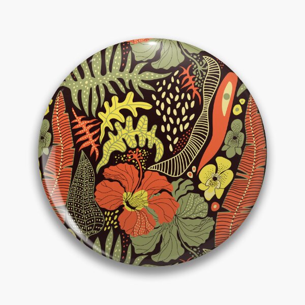 Item preview, Tropical Botanical Pattern – Exotic Flowers and Jungle Leaves designed and sold by Skryp-art.