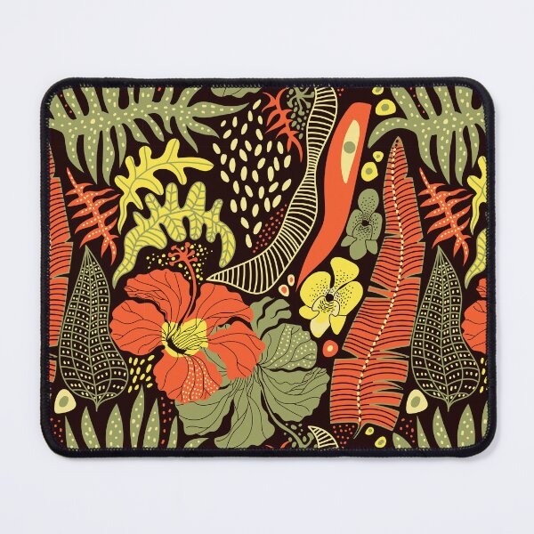 Item preview, Tropical Botanical Pattern – Exotic Flowers and Jungle Leaves designed and sold by Skryp-art.
