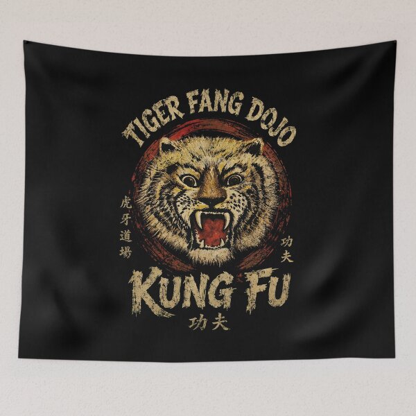 Aperçu de l'œuvre Kung Fu - Le Dojo Croc du Tigre  créée et vendue par 8FistsofTees.