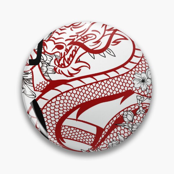 Item preview, Red & Black Oriental Dragon illustration  designed and sold by urbanshop7.