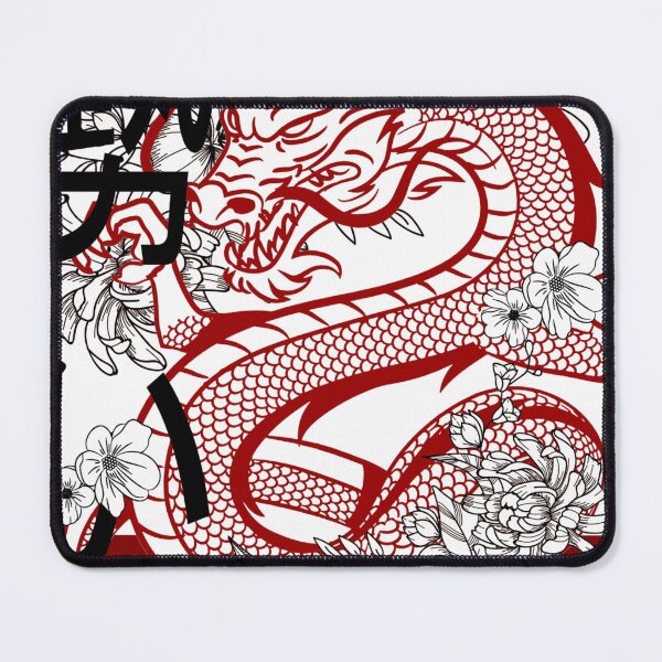 Item preview, Red & Black Oriental Dragon illustration designed and sold by urbanshop7.