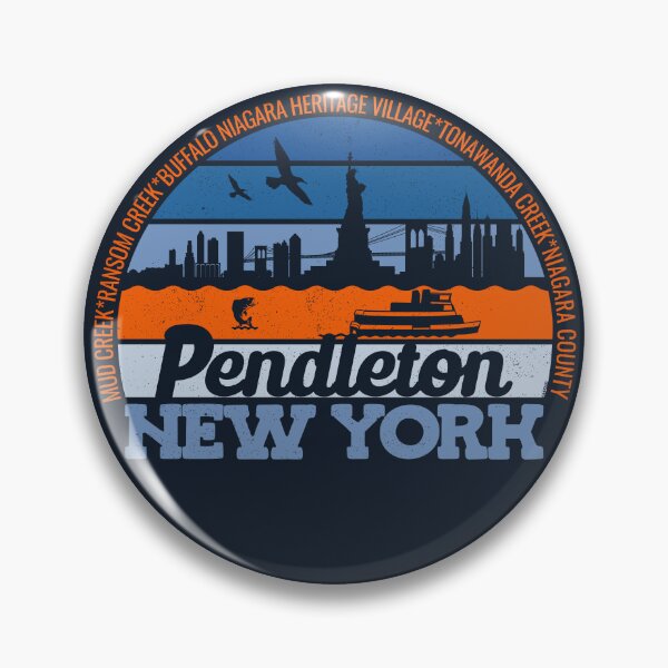 Item preview, Pendleton New York Sunset Retro Vintage Local Pride Logo designed and sold by CRHPOD20.