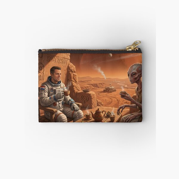 Item preview, Astronaut having tea with Martian designed and sold by WiseBow.