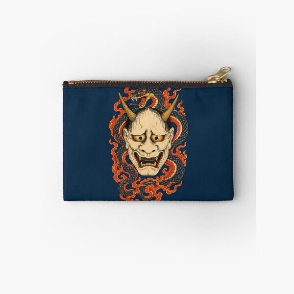 Item preview, Hannya Mask Japanese Demon - Snake & Flames Ukiyo-e Woodblock Art designed and sold by Planthem.