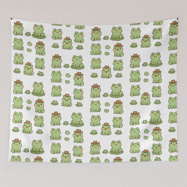 Item preview, Cute Kawaii Frog Sticker Pack - Cowboy Frogs designed and sold by BY CHOU.