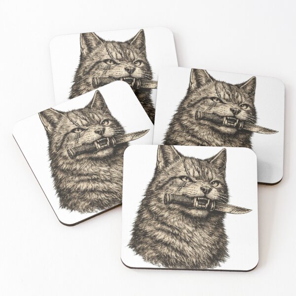 Item preview, Fierce Cat With Knife designed and sold by afr-saad.