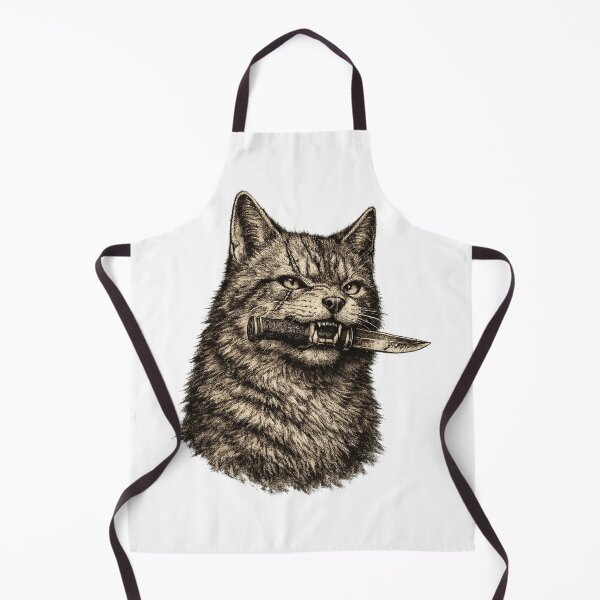 Item preview, Fierce Cat With Knife designed and sold by afr-saad.