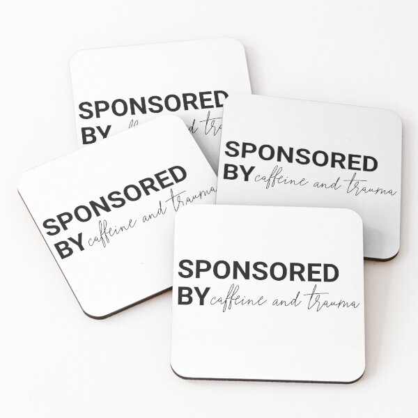 Item preview, sponsored by caffeine and trauma designed and sold by Iona’s Crafty Chaos.