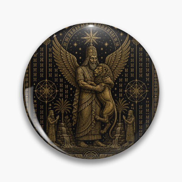 Item preview, Annunaki - Enki and the lion designed and sold by MetusArt.
