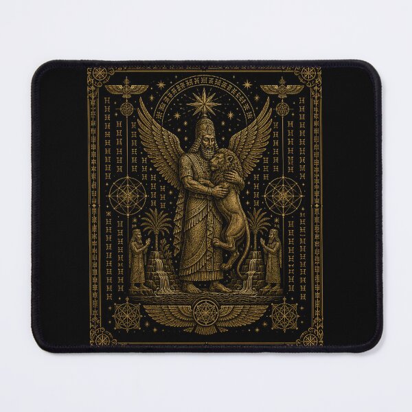 Item preview, Annunaki - Enki and the lion designed and sold by MetusArt.