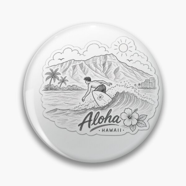 Item preview, Surfer in front of Diamond Head, Oahu Hawaii designed and sold by Justtryjng.