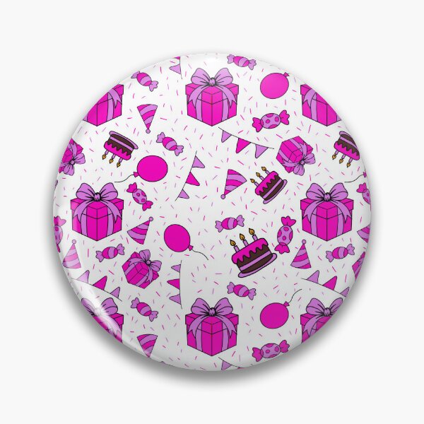 Item preview, Seamless birthday party pink designed and sold by SeamlessArtists.