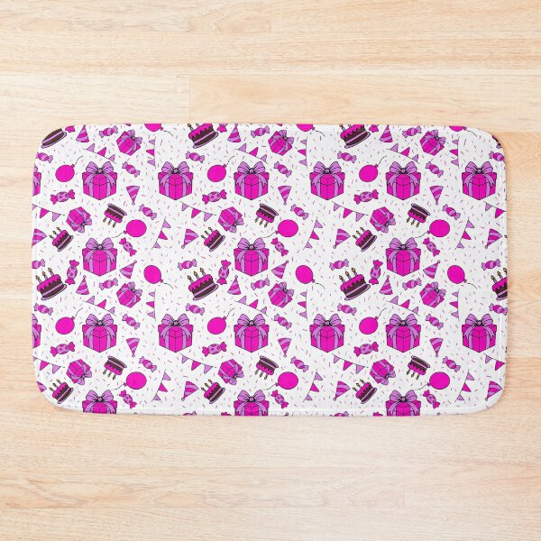Item preview, Seamless birthday party pink designed and sold by SeamlessArtists.