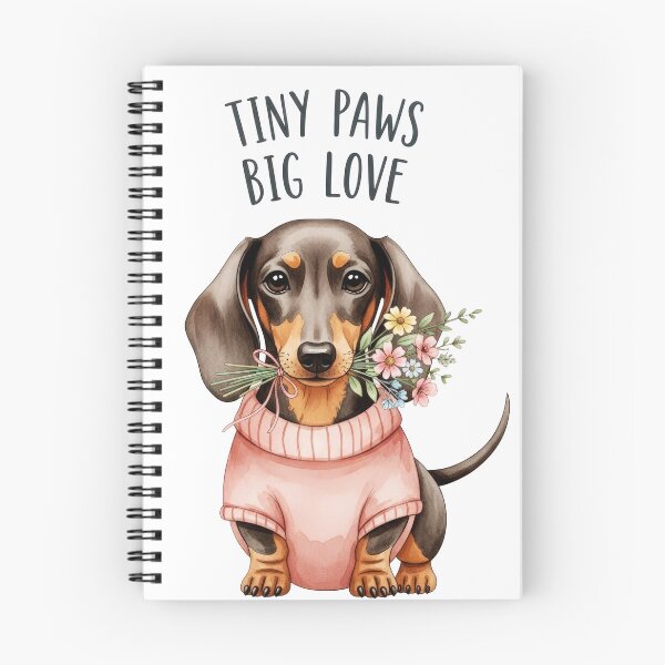 Item preview, Tiny Paws Big Love Dachshund Cute Dog Lover Design designed and sold by PlumArtDesign.