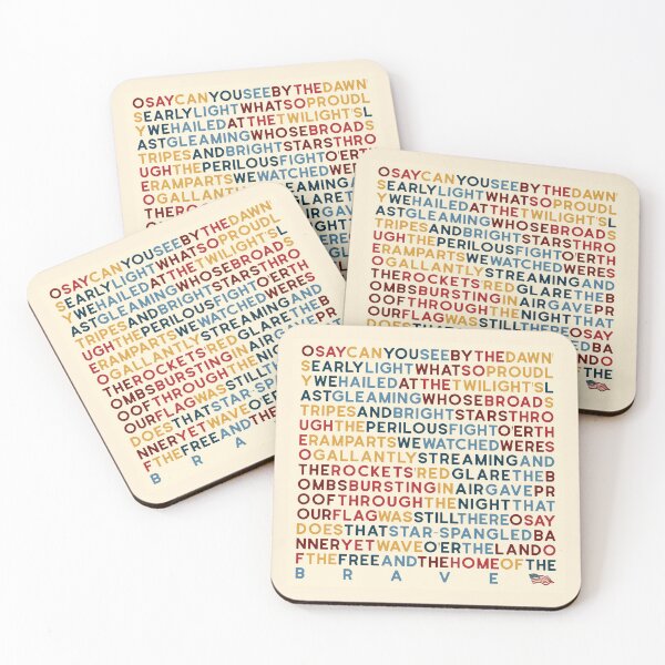 Item preview, National Anthem Lyrics 2 designed and sold by Holly Norine Design.