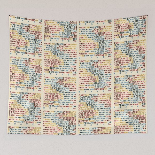 Item preview, National Anthem Lyrics 2 designed and sold by Holly Norine Design.