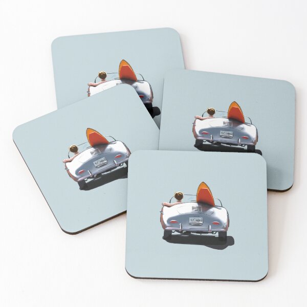 Artikelvorschau, Surf-Roadtrip-Druck | Vintage-Auto-Surfbrett-Kunst entworfen und verkauft von Covo Studio.
