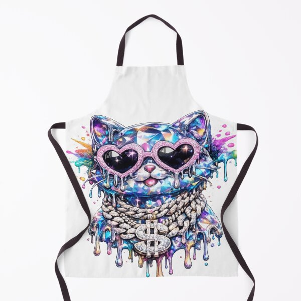Item preview, Hyper‑Pop Crystal Bear – Holographic Cartoon Art designed and sold by Venkat-artz.