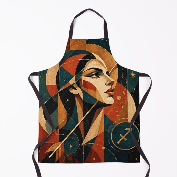 Item preview, Sagittarius Zodiac Queen - Celestial Abstract Archer Portrait designed and sold by CharaFei.Art.
