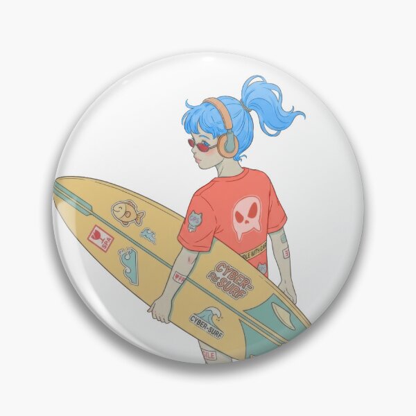Item preview, Surf Vibes Only - 80s Vintage Beach Manga designed and sold by Altairicco.