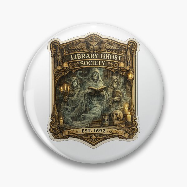 Item preview, Library Ghost Society | Gothic Library Spirits | Dark Academia Book Lover Design designed and sold by MrDev.