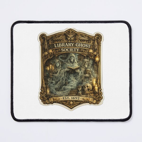 Item preview, Library Ghost Society | Gothic Library Spirits | Dark Academia Book Lover Design designed and sold by MrDev.