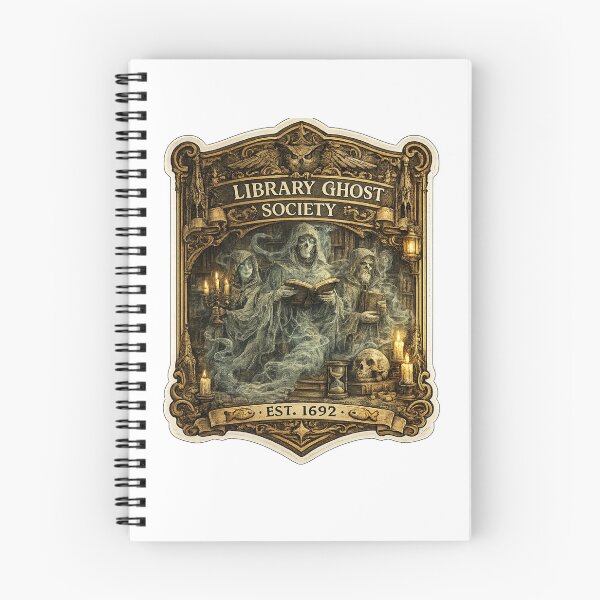 Item preview, Library Ghost Society | Gothic Library Spirits | Dark Academia Book Lover Design designed and sold by MrDev.