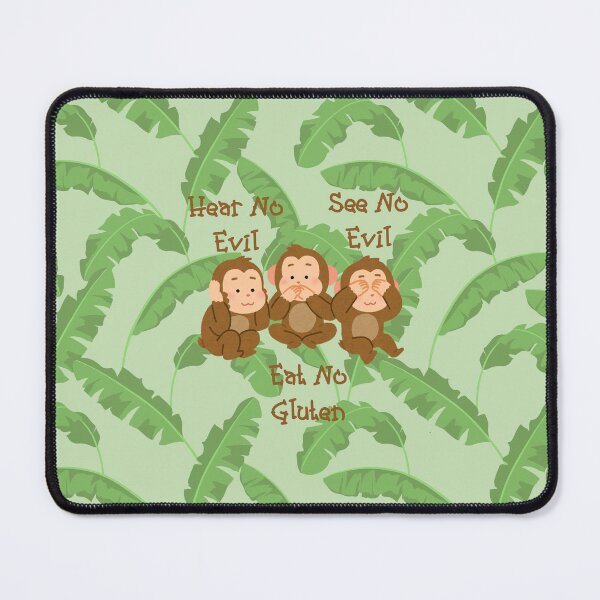 Item preview, Hear No Evil See No Evil Eat No Gluten Design designed and sold by Vileprint.