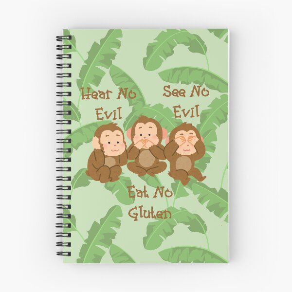 Item preview, Hear No Evil See No Evil Eat No Gluten Design designed and sold by Vileprint.