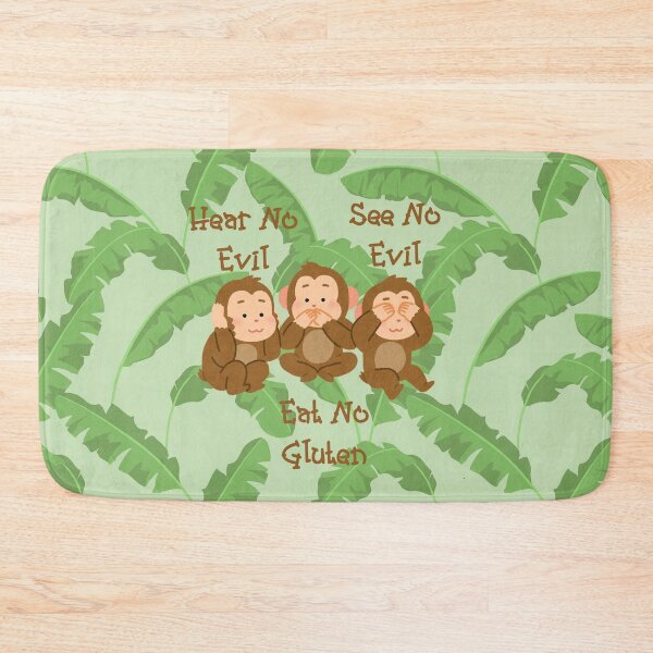 Item preview, Hear No Evil See No Evil Eat No Gluten Design designed and sold by Vileprint.