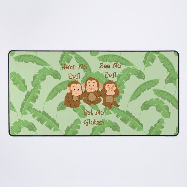 Item preview, Hear No Evil See No Evil Eat No Gluten Design designed and sold by Vileprint.