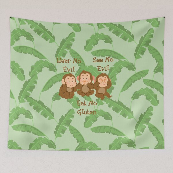 Item preview, Hear No Evil See No Evil Eat No Gluten Design designed and sold by Vileprint.