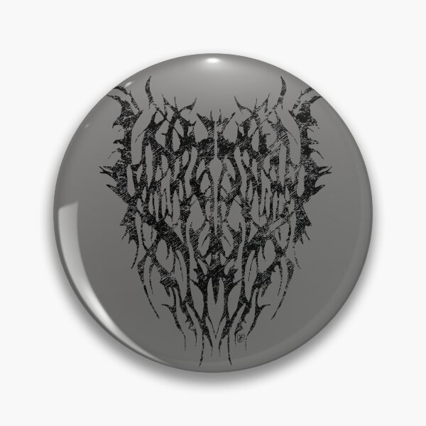 Item preview, Symmetrical Black Abstract Metal Style Ornament - Dark Alternative Fashion Design designed and sold by JustasVebra.