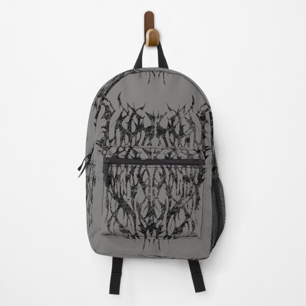 Item preview, Symmetrical Black Abstract Metal Style Ornament - Dark Alternative Fashion Design designed and sold by JustasVebra.