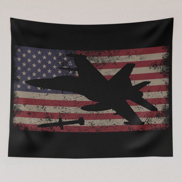 Item preview, EA-18G Growler Jet Plane USA Flag Patriotic Aviation designed and sold by MilitaryMart.