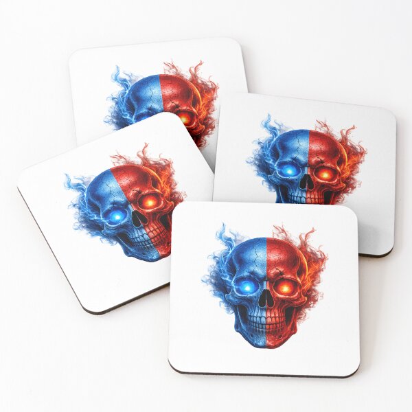 Item preview, Fire & Ice Skull designed and sold by KaSenArt26.