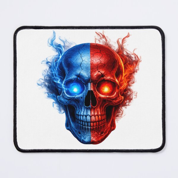 Item preview, Fire & Ice Skull designed and sold by KaSenArt26.