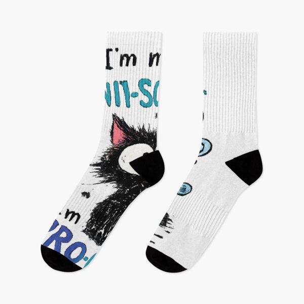 Item preview, Funny Anti Social Cat – I'm Not Anti-Social, I'm Pro-Cat Cute Cartoon Cat Design designed and sold by vansaidshop ⭐⭐⭐⭐⭐.