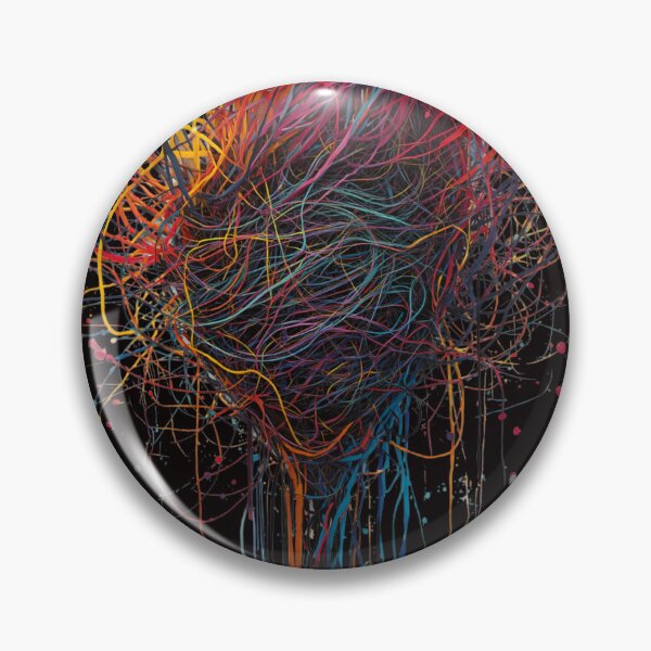 Item preview, Colorful Chaos Heart Abstract String Art Emotional Expression T-Shirt designed and sold by Vvmd.
