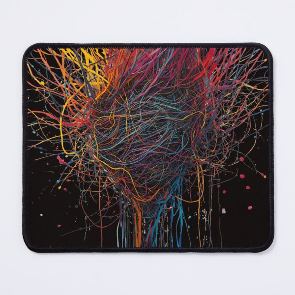 Item preview, Colorful Chaos Heart Abstract String Art Emotional Expression T-Shirt designed and sold by Vvmd.