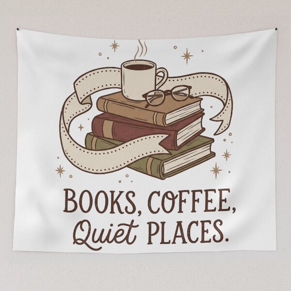 Item preview, Books, Coffee, Quiet Places designed and sold by StudioKuchiran.