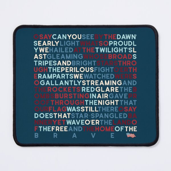 Item preview, National Anthem Lyrics - Navy designed and sold by Holly Norine Design.