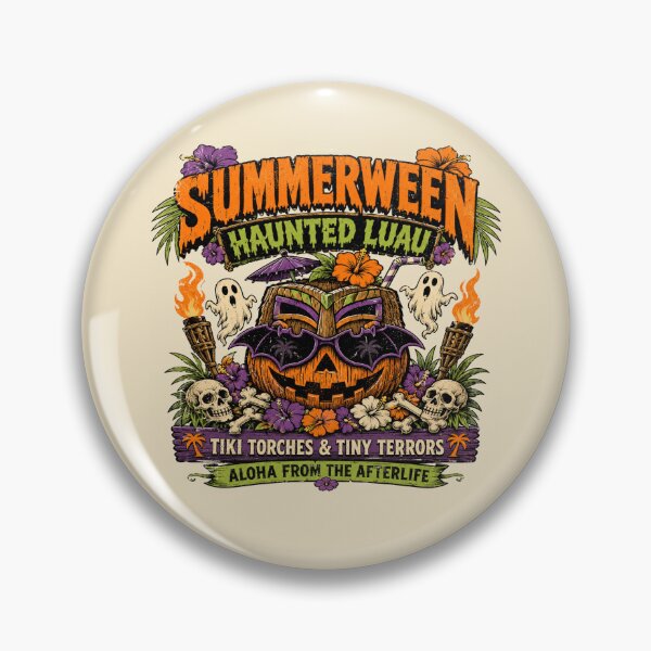 Item preview, Summerween Haunted Luau Tiki Halloween designed and sold by POD DYNASTY.