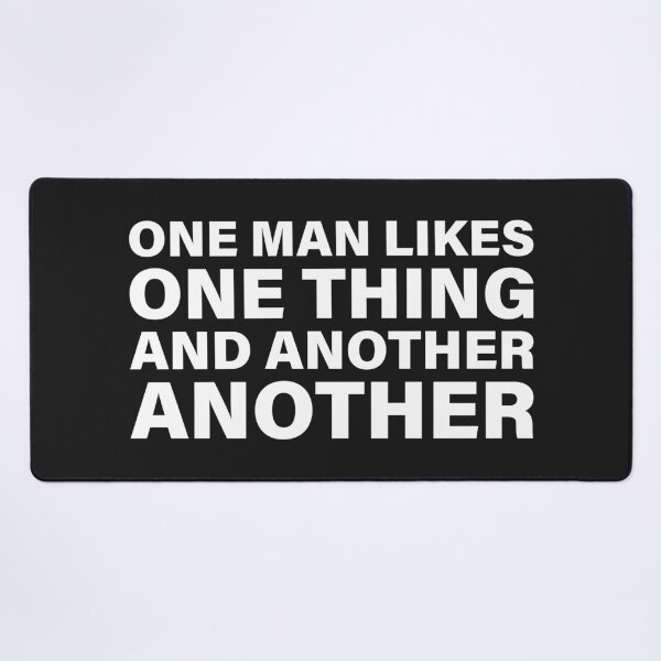 Item preview, One Man Likes One Thing, Another Another — The Odyssey Quote (Black Version) designed and sold by LiteraryRelics.