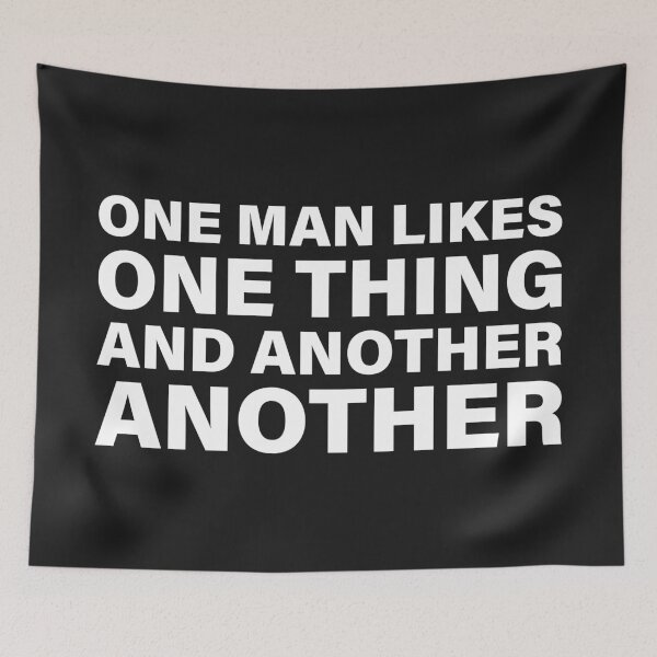 Item preview, One Man Likes One Thing, Another Another — The Odyssey Quote (Black Version) designed and sold by LiteraryRelics.