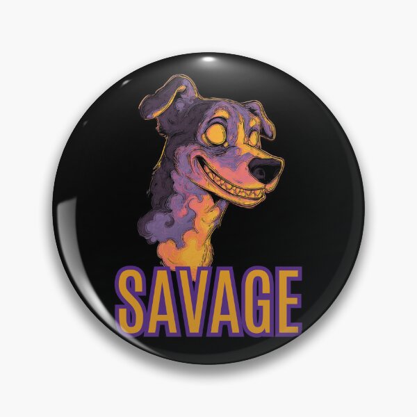 Item preview, Savage Mode | Neon Beast Dog Illustration designed and sold by InkmotiveStudio.