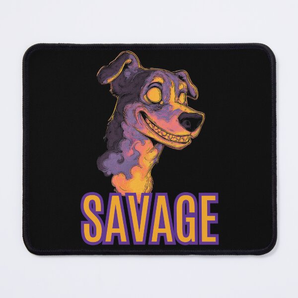 Item preview, Savage Mode | Neon Beast Dog Illustration designed and sold by InkmotiveStudio.