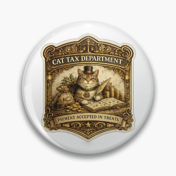 Item preview, Cat Tax Department | Payment Accepted in Treats | Funny Cat Office Humor Design designed and sold by MrDev.
