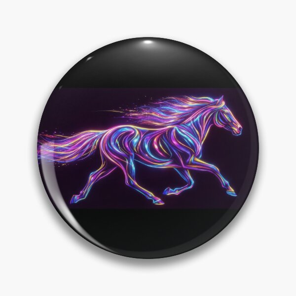 Item preview, Neon Galloping Horse Electric Pattern designed and sold by amusefullife.