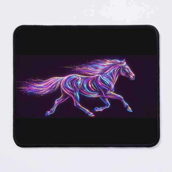 Item preview, Neon Galloping Horse Electric Pattern designed and sold by amusefullife.